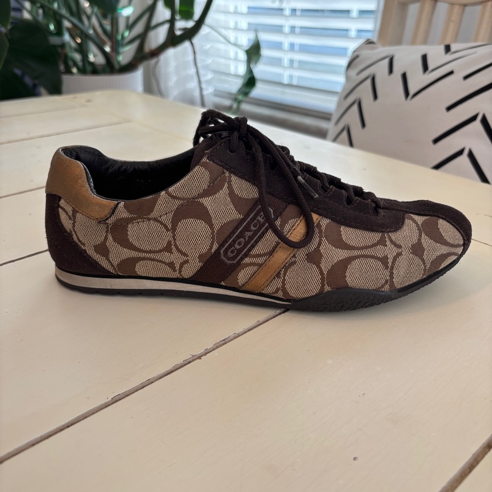 Coach Katelyn Monogram Signature Lace Up Sneakers Women’s Size 8 - Picture 13 of 15